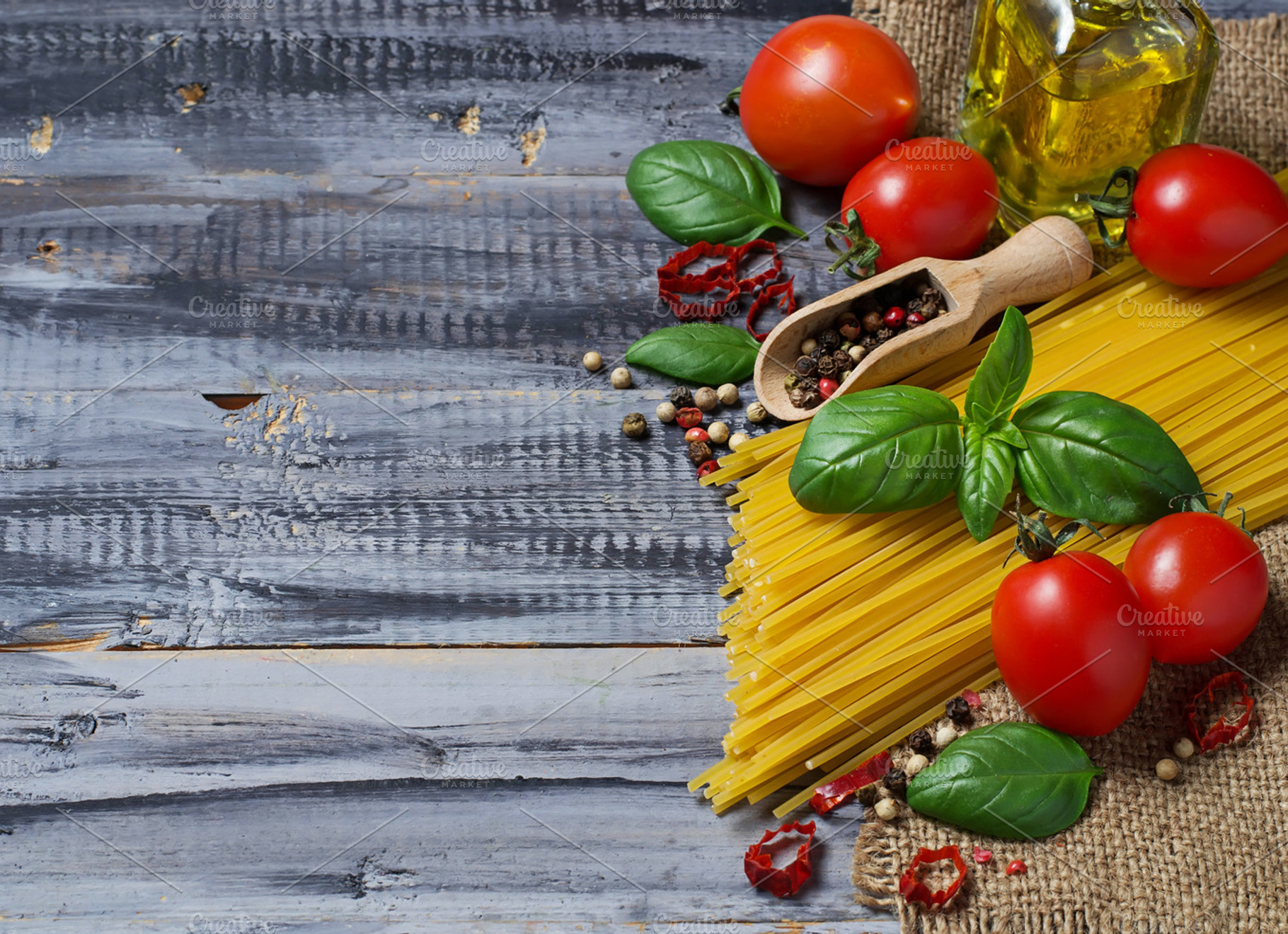 Italian food stock photo containing spaghetti and food, a Food & Drink Photo by Yulia Furman