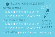 Rulers and Pencils Font, a Font by M.C. Iglesias (Thumbnail 2 of 10)