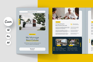 Realtor Estate Agent Brochure Bifold, a Brochure Template by artbart
