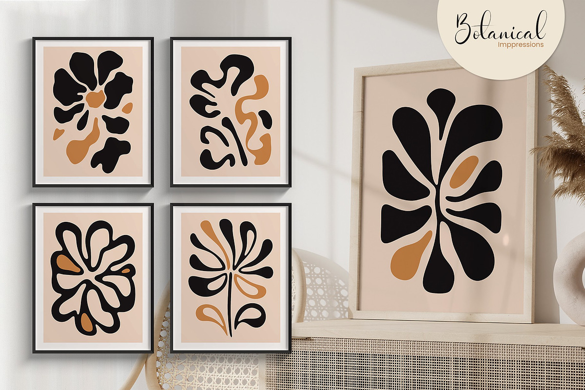 Modern Botanical Harmony Art Print, a Decorative Illustration by Vibrand Studio (Photo 3 of 9)