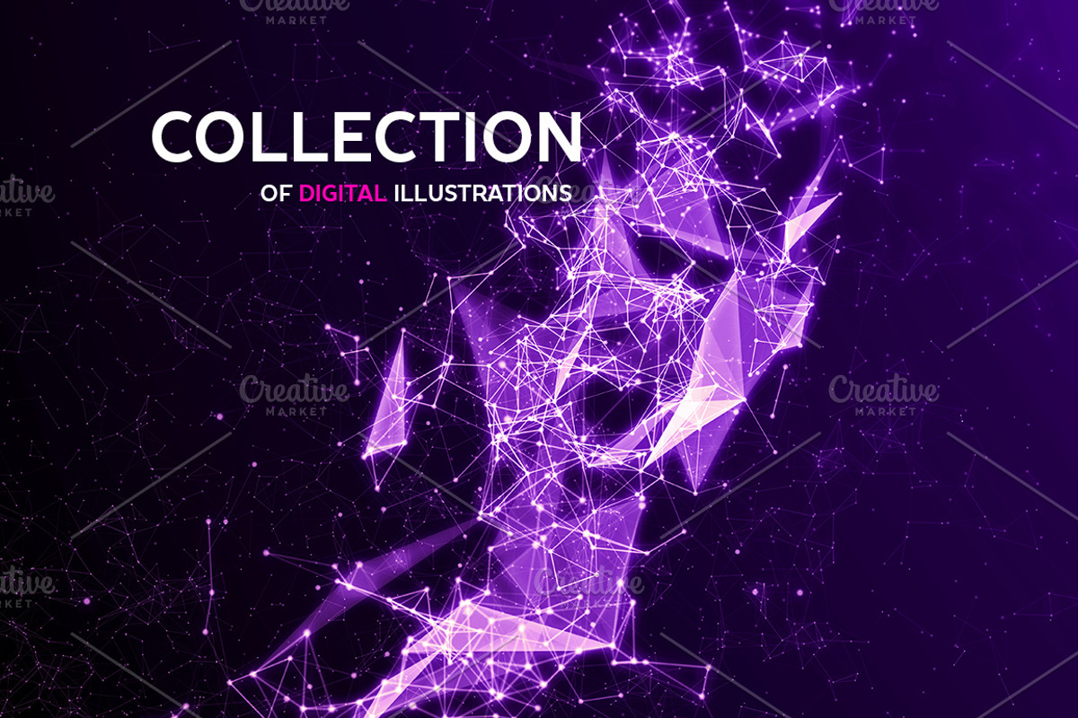 Abstract space backgrounds, an Illustration by Julvil (Photo 3 of 8)