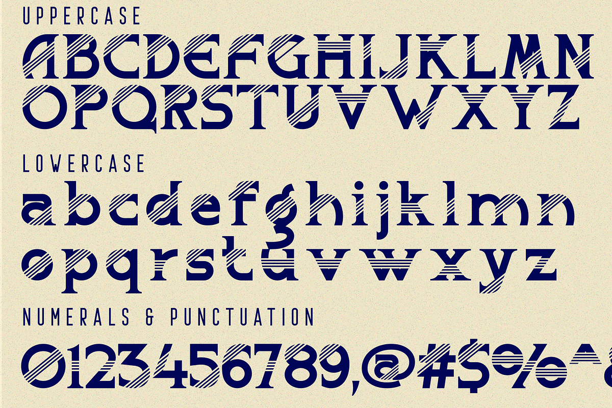 Different Passion - Striped Font, a Serif Font by 177Studio (Photo 7 of 8)
