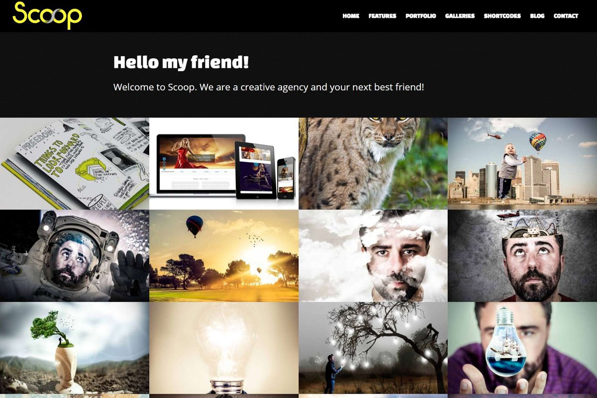 Scoop - Creative Portfolio WP Theme, a WordPress Template by 7Theme (Photo 2 of 2)