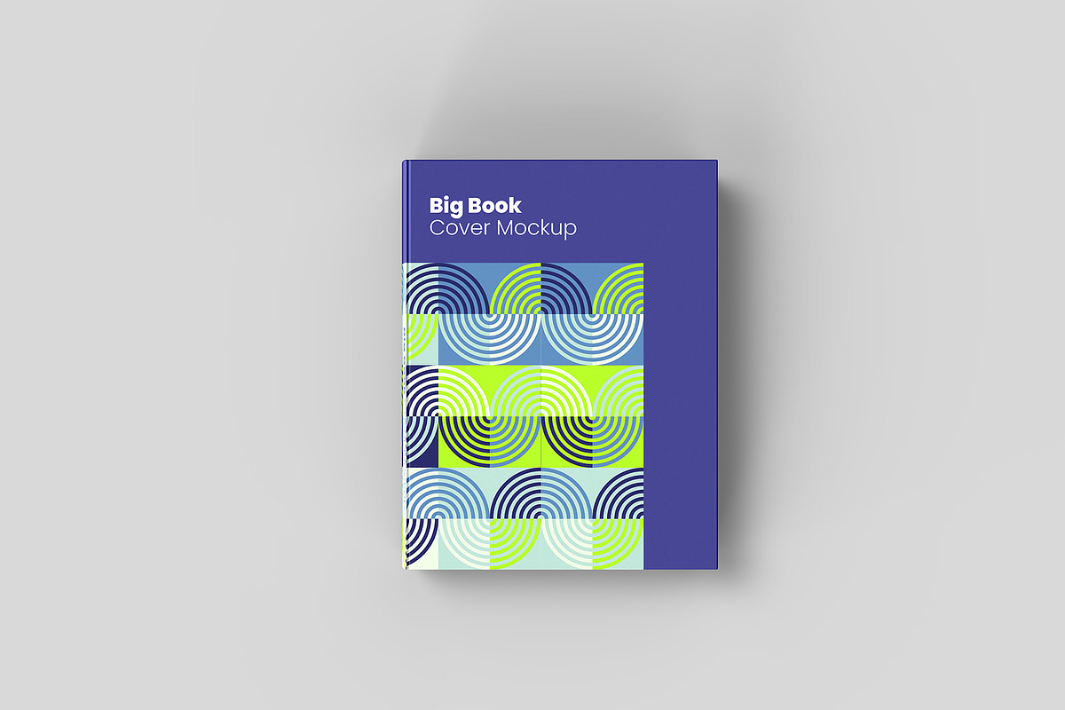Big Book Cover Mockup - 11 Views, a Books & Magazine Mockup by Illusiongraphic (Photo 6 of 26)