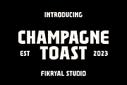 Champagne Toast – Display Serif, a Serif Font by Fikryal Studio (Thumbnail 1 of 9)
