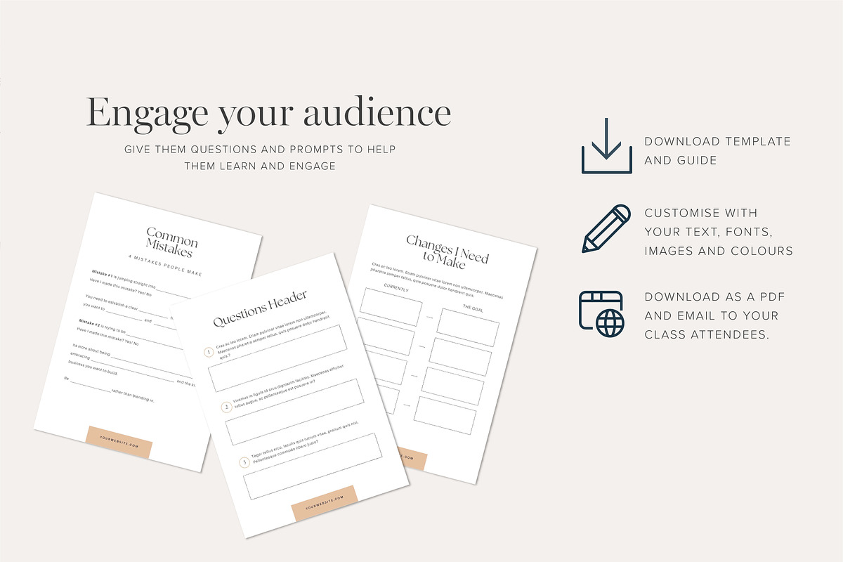 Webinar Masterclass Workbook, a Magazine Template by Tabitha Emma (Photo 5 of 6)