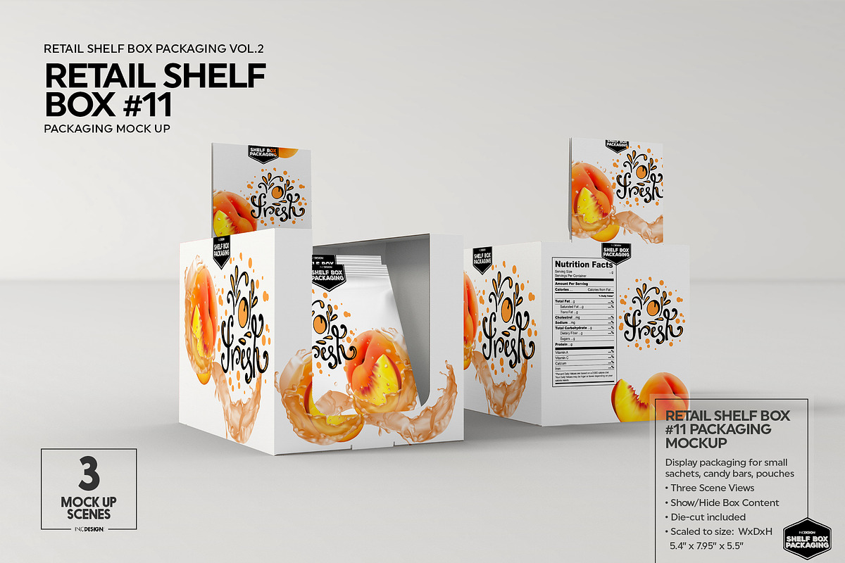 Retail Shelf Box Packaging MockUps2, a Packaging Mockup by INCDesign (Photo 11 of 20)