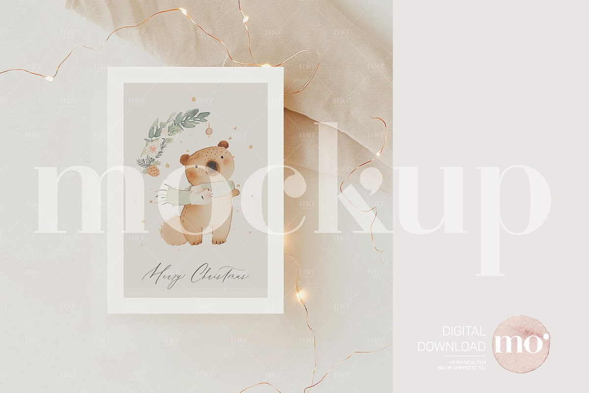 Christmas Card Mockup Bundle, a Product Mockup by MoMockups (Photo 3 of 7)