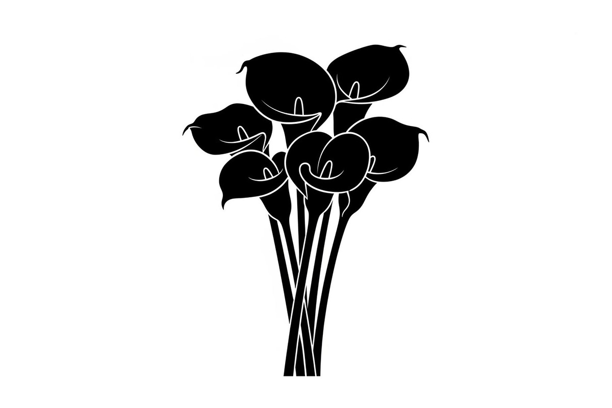 Black Lily Flower Vector Bundle, an Illustration by Designs_River (Photo 5 of 51)