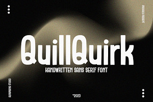 QuillQuirk - Sans Serif Font, a Sans Serif Font by Alpaprana