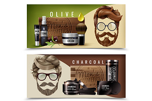 Male Beard And Hair Style Set