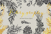 Florygraphy. Calligraphy ink clipart, an Illustration by LABFcreations (Thumbnail 1 of 3)