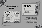Gothic & Romantic Wedding Invitation, a Templates & Theme by TemplateCastleStore (Thumbnail 9 of 9)
