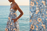 Watercolor Summer Garden Blooms, a Pattern Graphic by SirenaArt (Thumbnail 12 of 13)