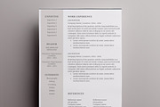 Creative resume template / CV, a Resume Template by Nordic Designs (Thumbnail 2 of 4)