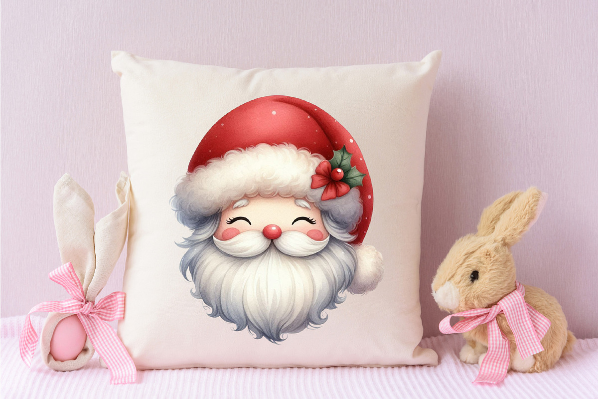 Cute Christmas Santa PNG, an Illustration by Designking (Photo 3 of 4)