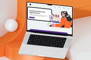 Digital Agency Website Template, a Landing Page Template by Glyphminds Studios (Thumbnail 3 of 3)