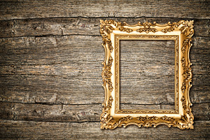 Baroque golden picture frame, an Arts & Entertainment Photo by LiliGraphie