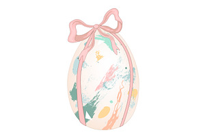 Abstract paintbrush pattern Easter, an Object Illustration by Toltemara