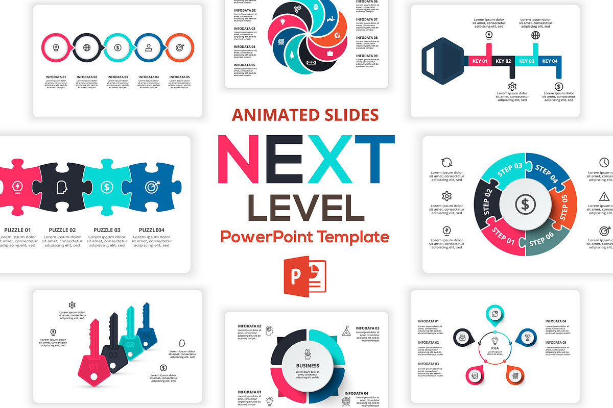Next Level PowerPoint Presentation, a Presentation Template by Infographics project (Photo 1 of 13)