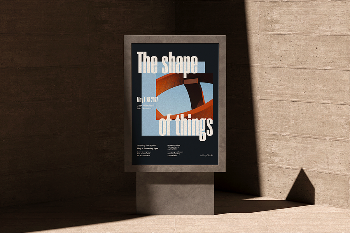 Bold Event Poster Template Canva, a Poster Template by LePosey Studio (Photo 1 of 8)