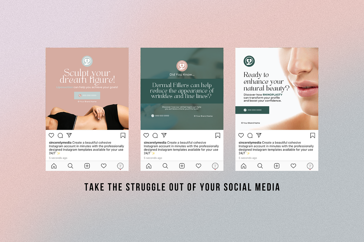 Plastic Surgeon Social Media, a Social Media Template by Sincerely Media (Photo 3 of 9)