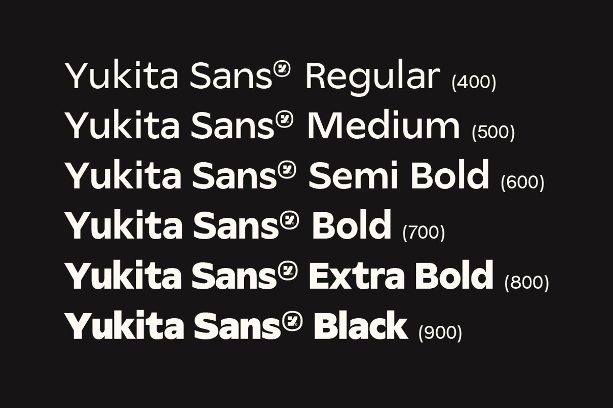Yukita Sans Font Family, a Sans Serif Font by Yukita Creative (Photo 6 of 6)