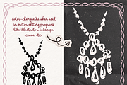 Vintage Jewelry Vector Clipart Set, an Object Illustration by The October Creative (Thumbnail 2 of 13)