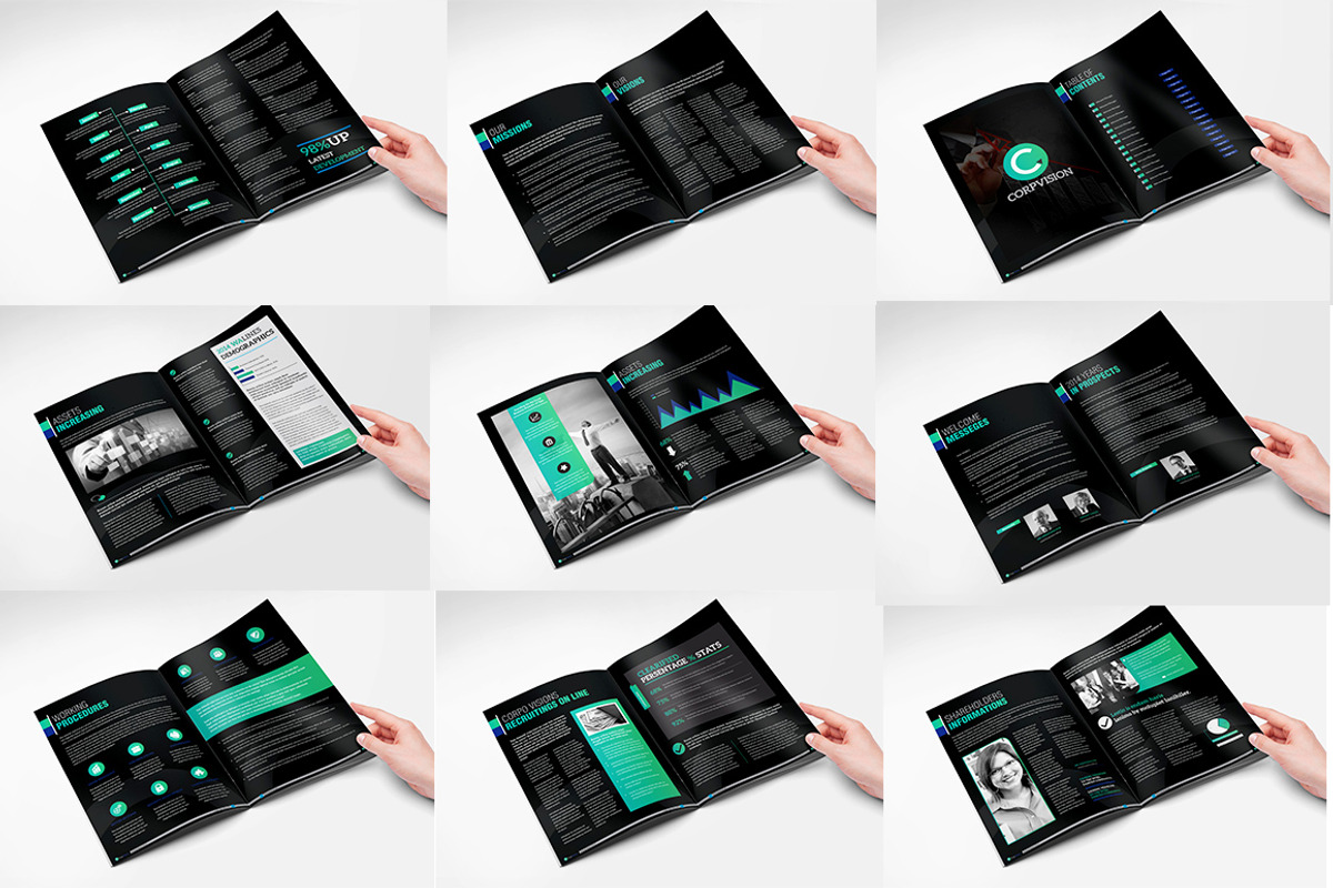 Clean Corporate Annual Report_V5, a Brochure Template by Layout Design (Photo 4 of 6)