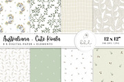Australiana Cute Koala Digital Paper, a Pattern Graphic by bhldesigns (Thumbnail 1 of 6)