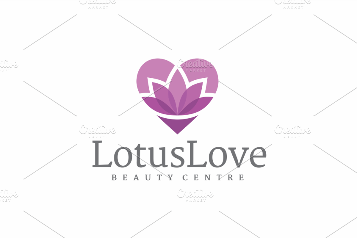 Lotus Love Floral Heart Spa Logo, a Branding & Logo Template by yopie (Photo 1 of 4)