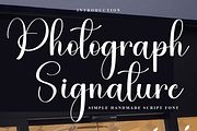 Photograph Signature, a Handwritten Font by InermediaSTUDIO (Thumbnail 1 of 8)