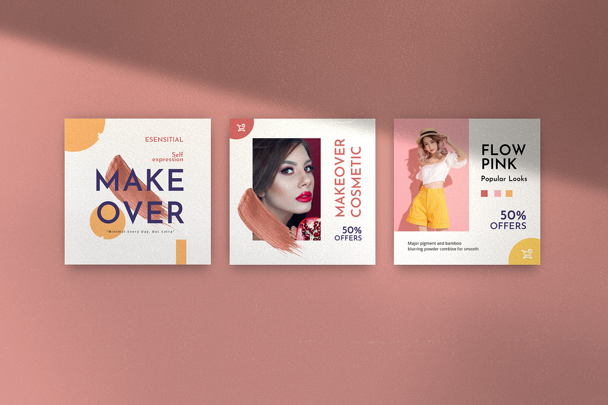 Makeover - Social Media Kit, a Social Media Template by Dirtytemp Studio (Photo 8 of 14)