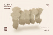 Fur & Wool Procreate Brushes, a Brush Add-On by Creative Veila (Thumbnail 2 of 12)