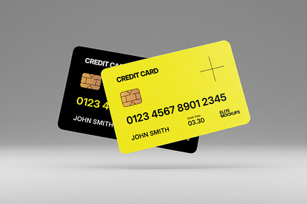 Premium Bank Cards Mockup Collection