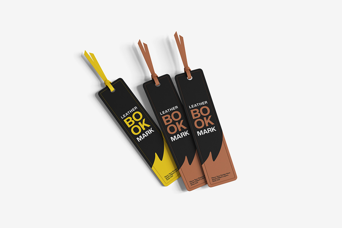 Leather Bookmark Mockup, a Books & Magazine Mockup by Indah (Photo 4 of 6)
