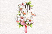 Whimsical Summer Ice-Cream Clipart, an Illustration by CreationArt (Thumbnail 9 of 10)