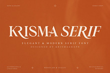 Krisma Serif | Ligarure Serif Font