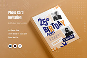 Photo Crad Birthday Invitation, an Invitation Template by Fannan Studio (Thumbnail 1 of 2)