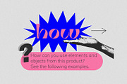 129 Vector Halftone Bitmap Shapes, a Background Graphic by softulka (Thumbnail 13 of 18)