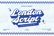 London Script || Retro Bold Font, a Script Font by Rochart (Thumbnail 1 of 12)