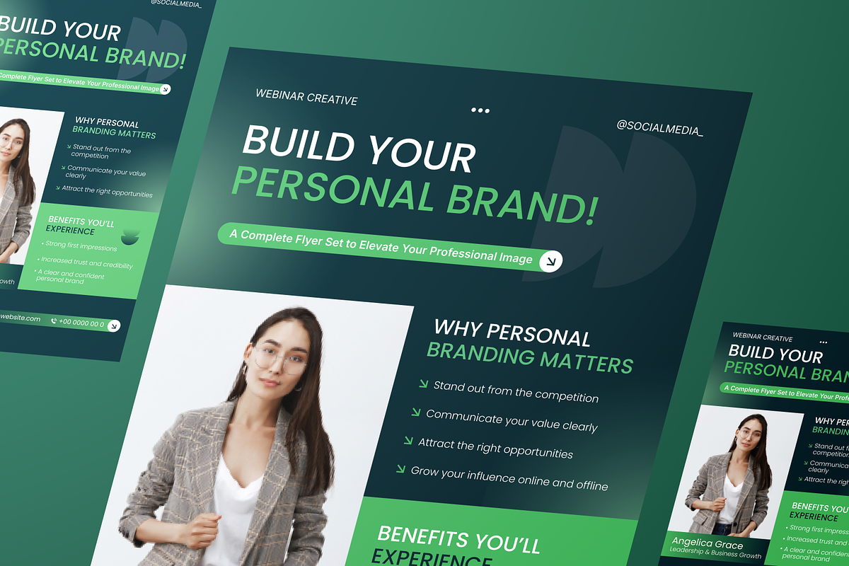 Webinar Personal Branding Flyer Set, a Flyer Template by Annora Studio (Photo 3 of 6)