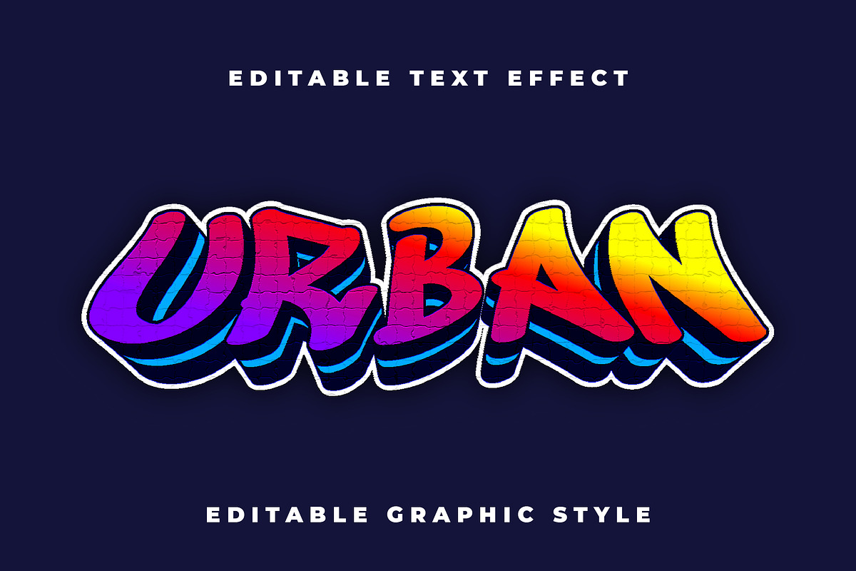 Street Graffiti Gradient Text Effect preview 3