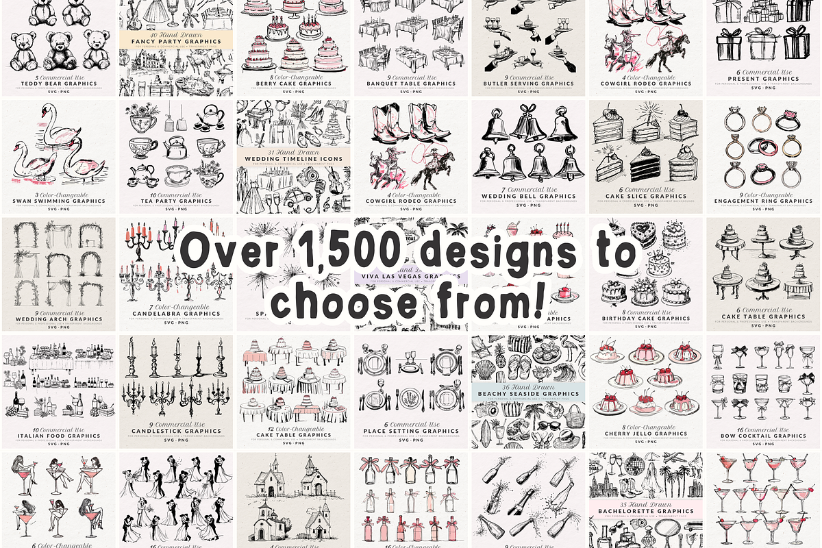 Whole Shop Hand Drawn Doodle Bundle, an Object Illustration by The October Creative (Photo 2 of 5)