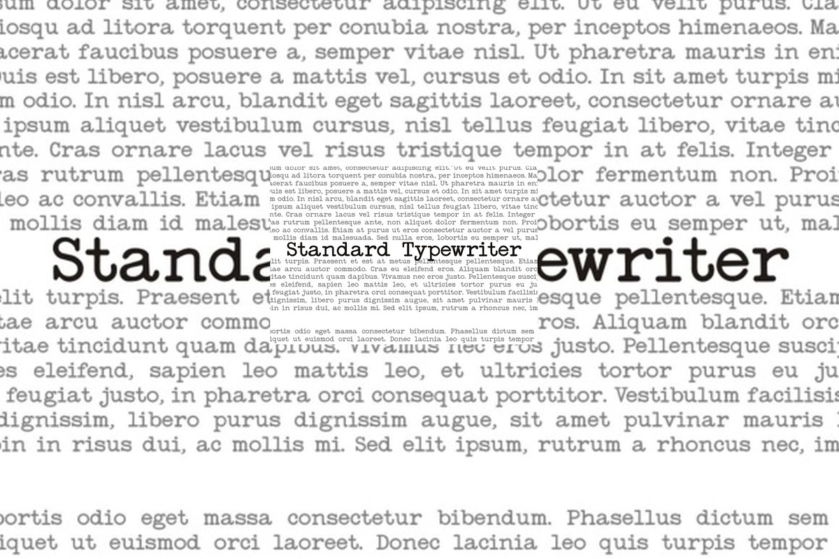 Standard Typewriter preview 2