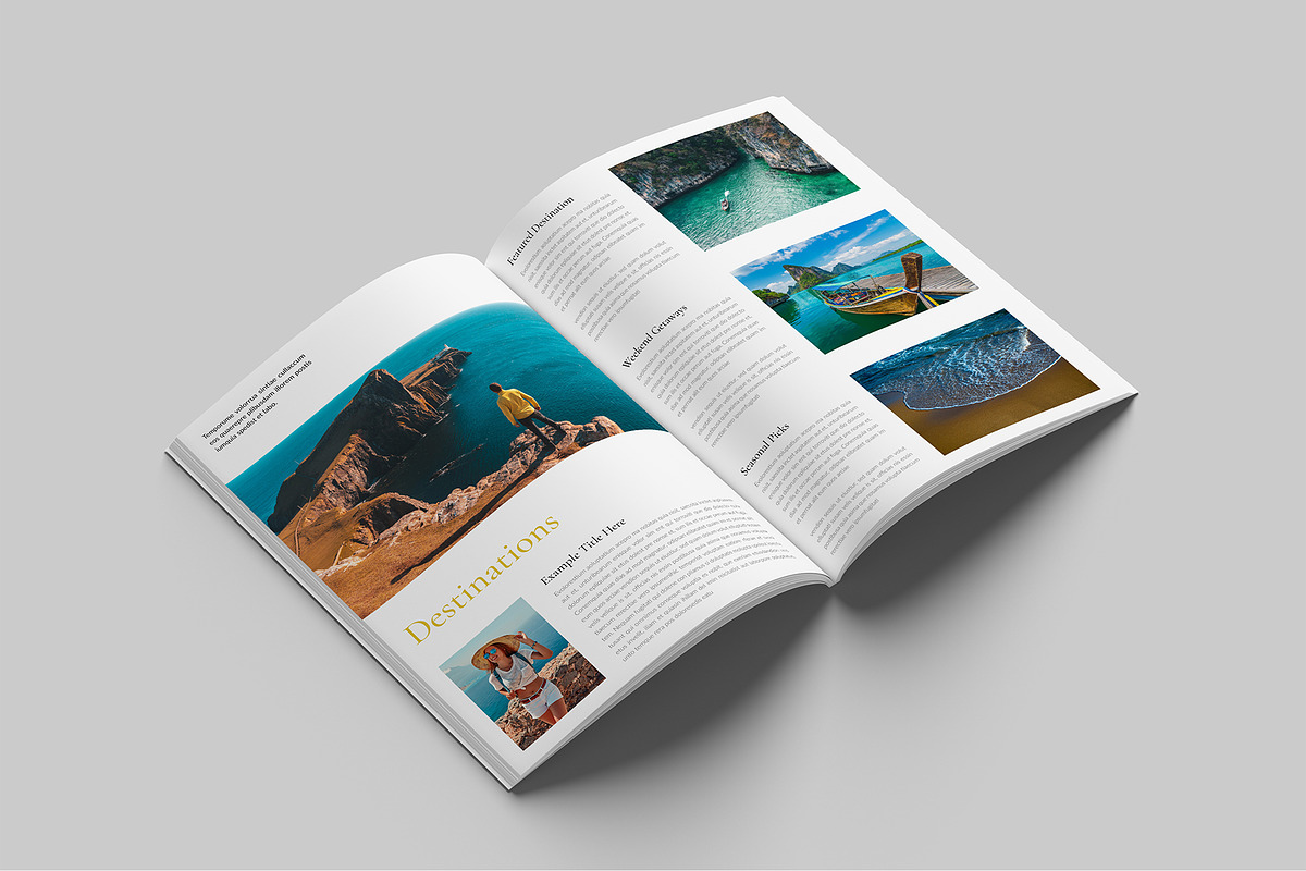 Travel Magazine Template preview 3