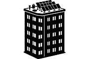 Solar Panel Building Silhouette, a Technology Illustration by balal (Thumbnail 11 of 13)