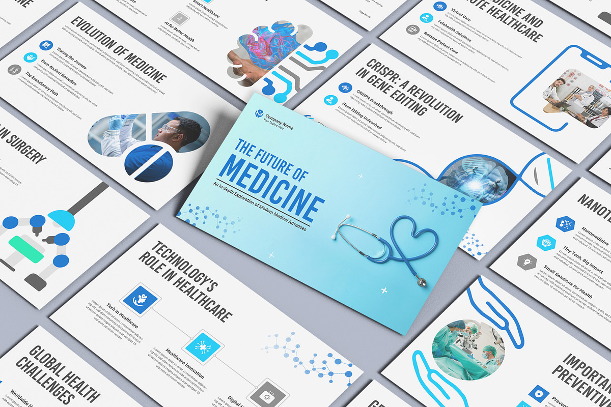 The Future Of Modern Medicine, a Presentation Template by Mighty-Slide (Photo 1 of 5)