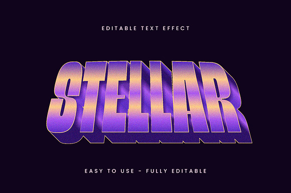 Bold 3D Grain Texture Text Effect