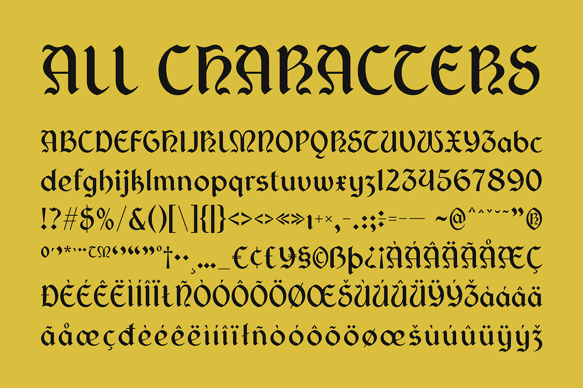 CS Amenity – Gothic Uncial Font, a Blackletter Font by Craft Supply Co. (Photo 8 of 8)